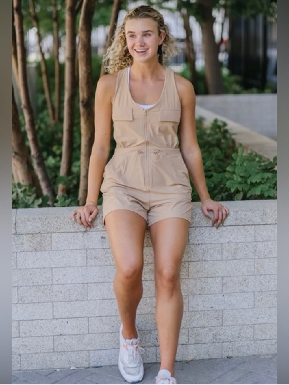 ZYIA Light Camel Romper - Hermosa Cinch (XL) - Picture 3 of 3